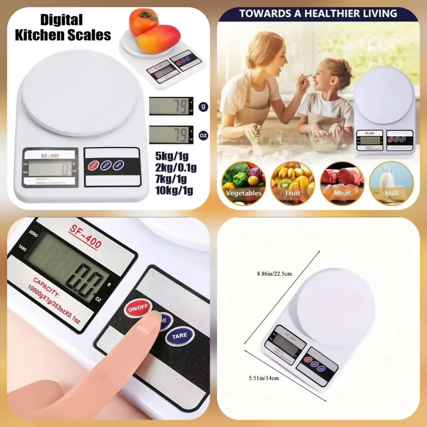 Digital Kitchen Weight Scale