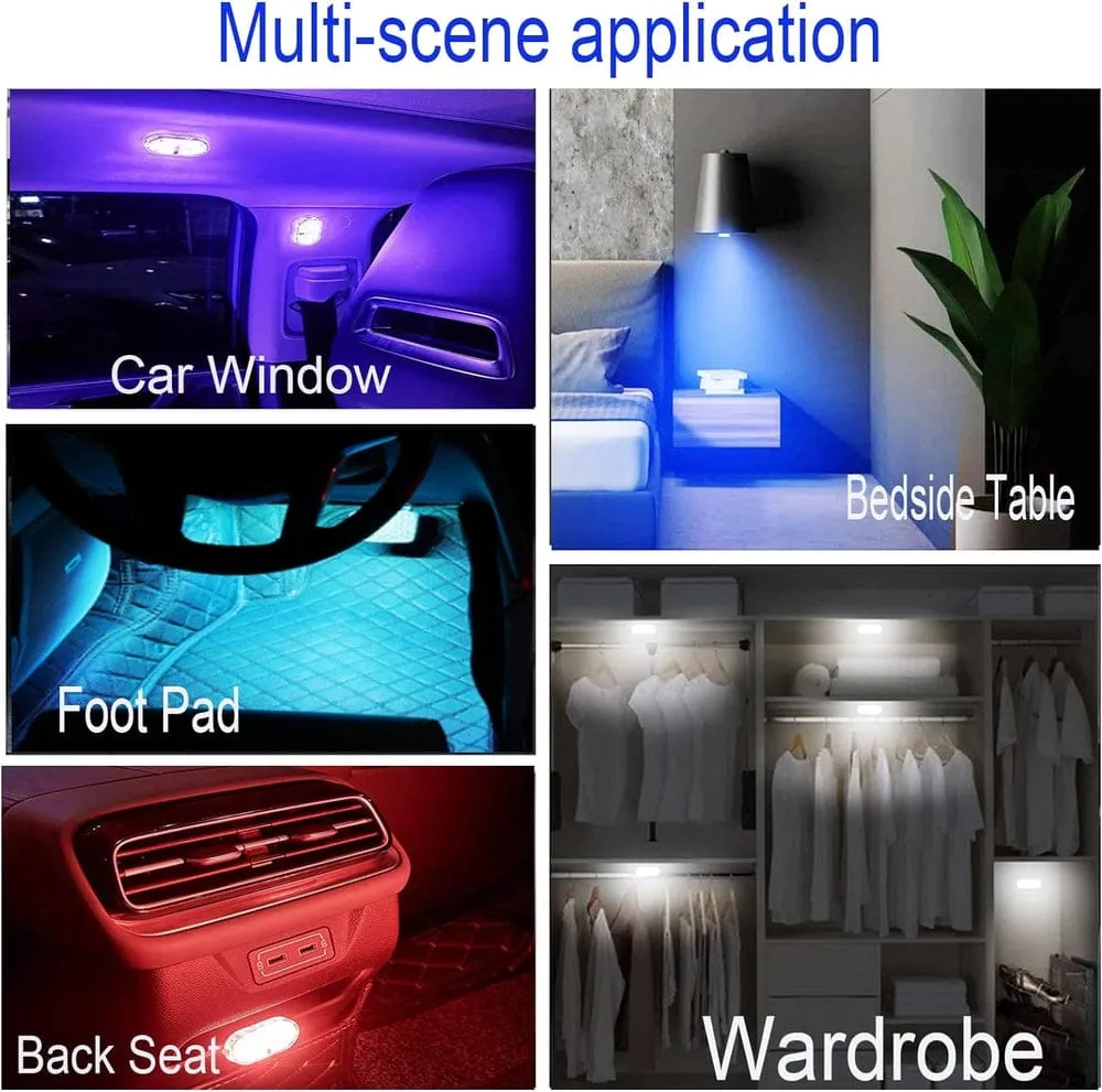 7-Color Wireless Magnetic LED Car Interior Reading Light