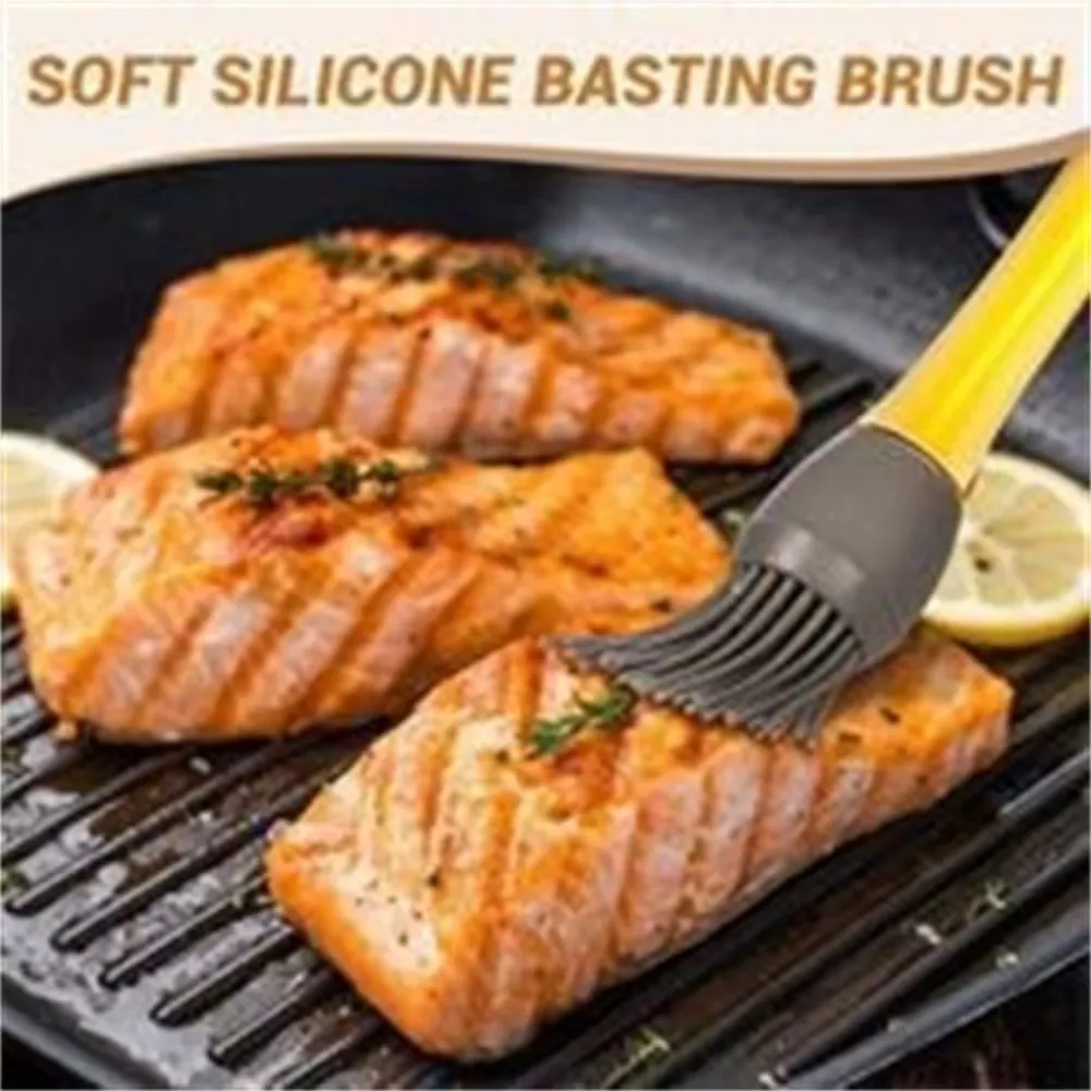 Heat-Resistant Silicone Oil Brush for BBQ, Baking & Cooking