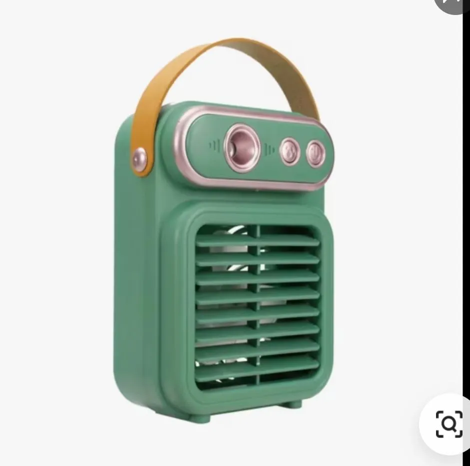Rechargeable Mini Air Conditioner Spray Fan with USB Type-C Charging