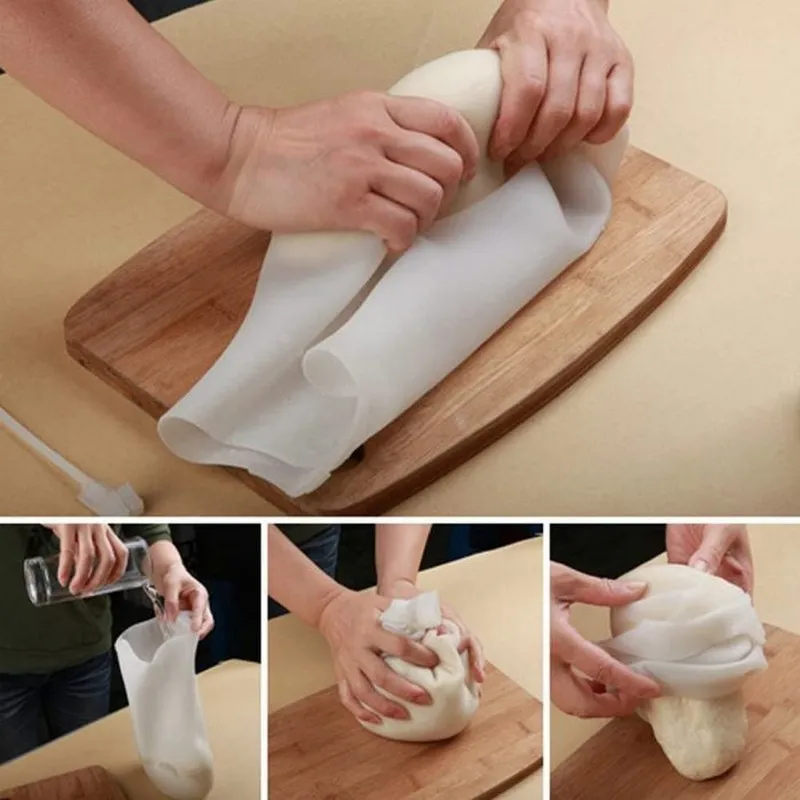 Reusable Silicone Dough Kneading Bag for Baking & Mixing