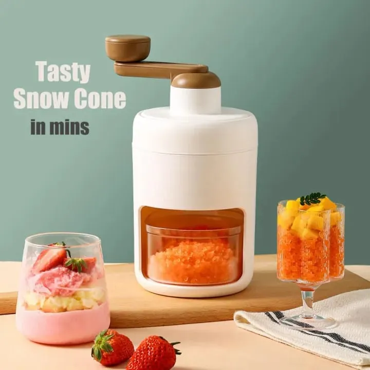 Manual Ice Crusher & Shaved Ice Machine – Portable Gola Maker