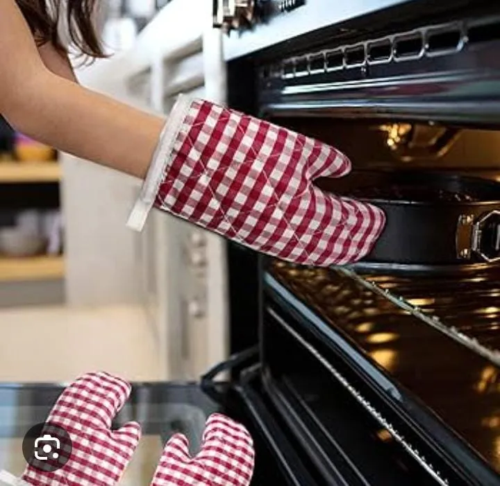 2-Piece Heat-Resistant Oven Gloves for Cooking & Baking