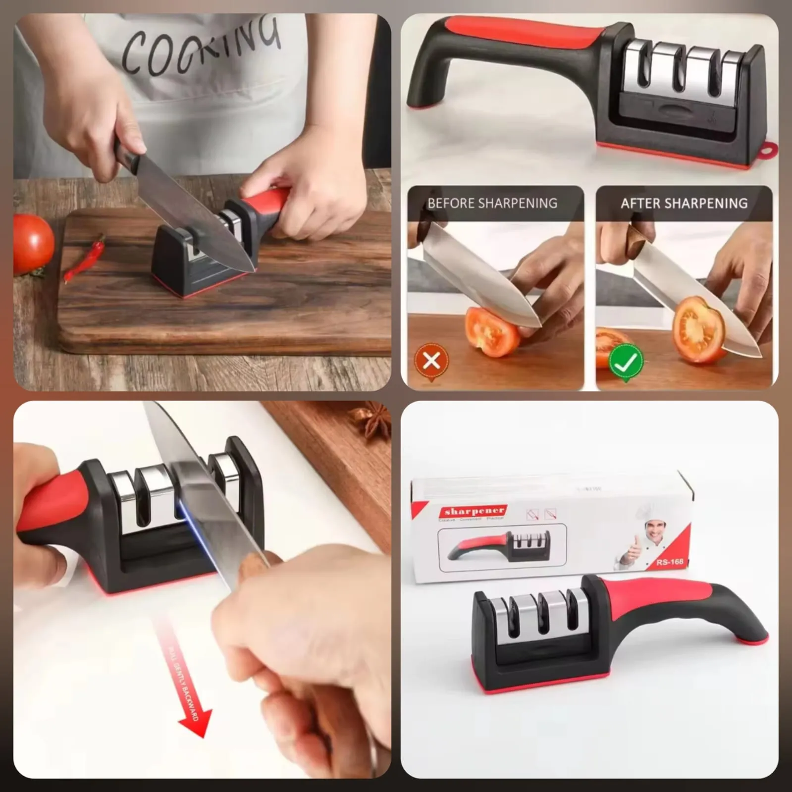 Multi-Stage Kitchen Knife Sharpener
