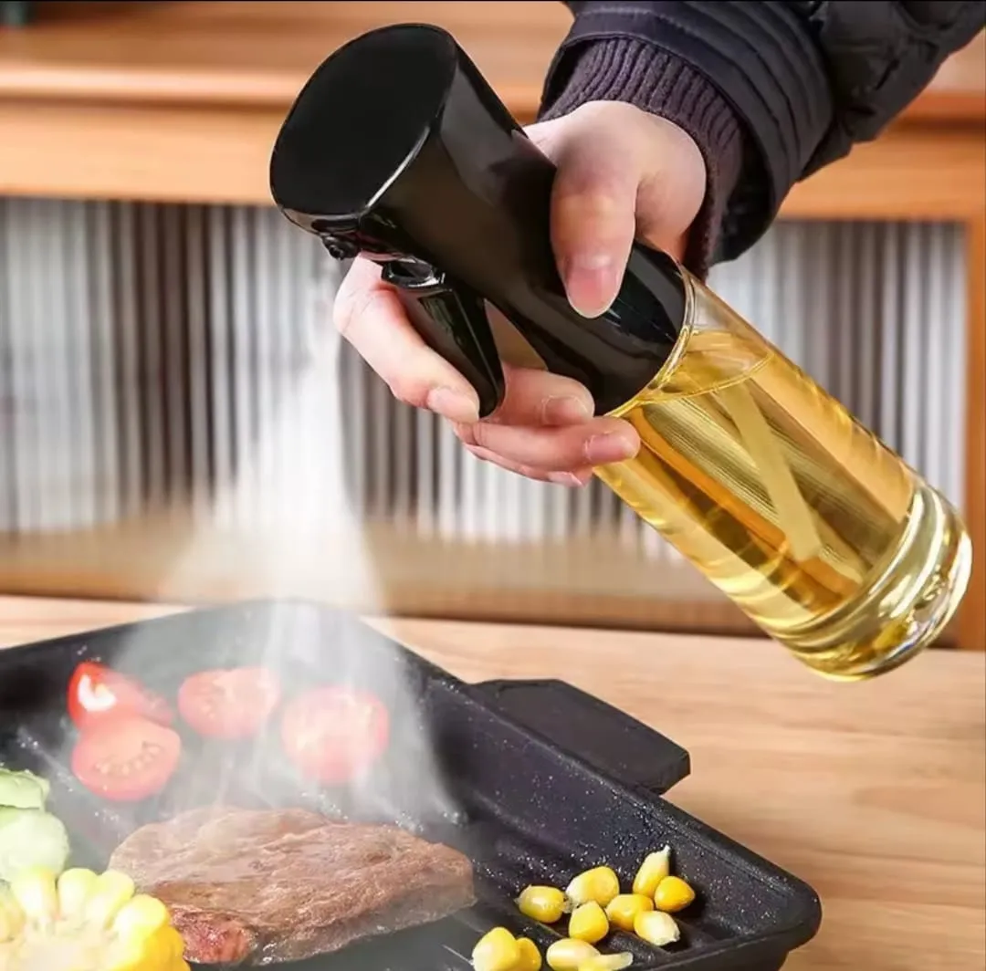 Refillable Glass Oil Sprayer Bottle for Cooking & BBQ