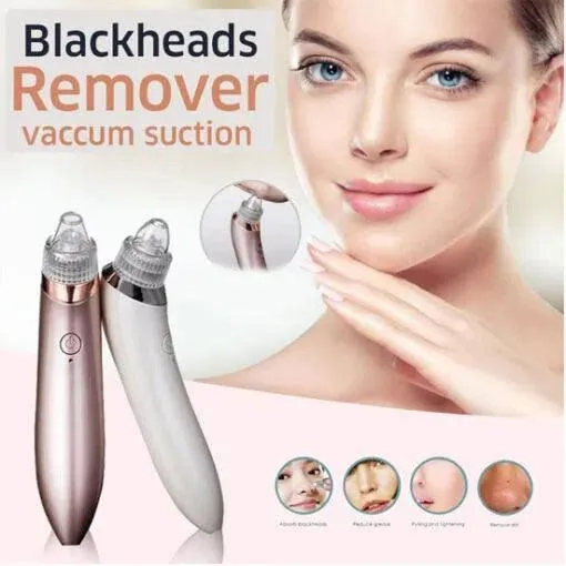 5-in-1 Rechargeable Blackhead Remover Vacuum with Facial Suction Heads