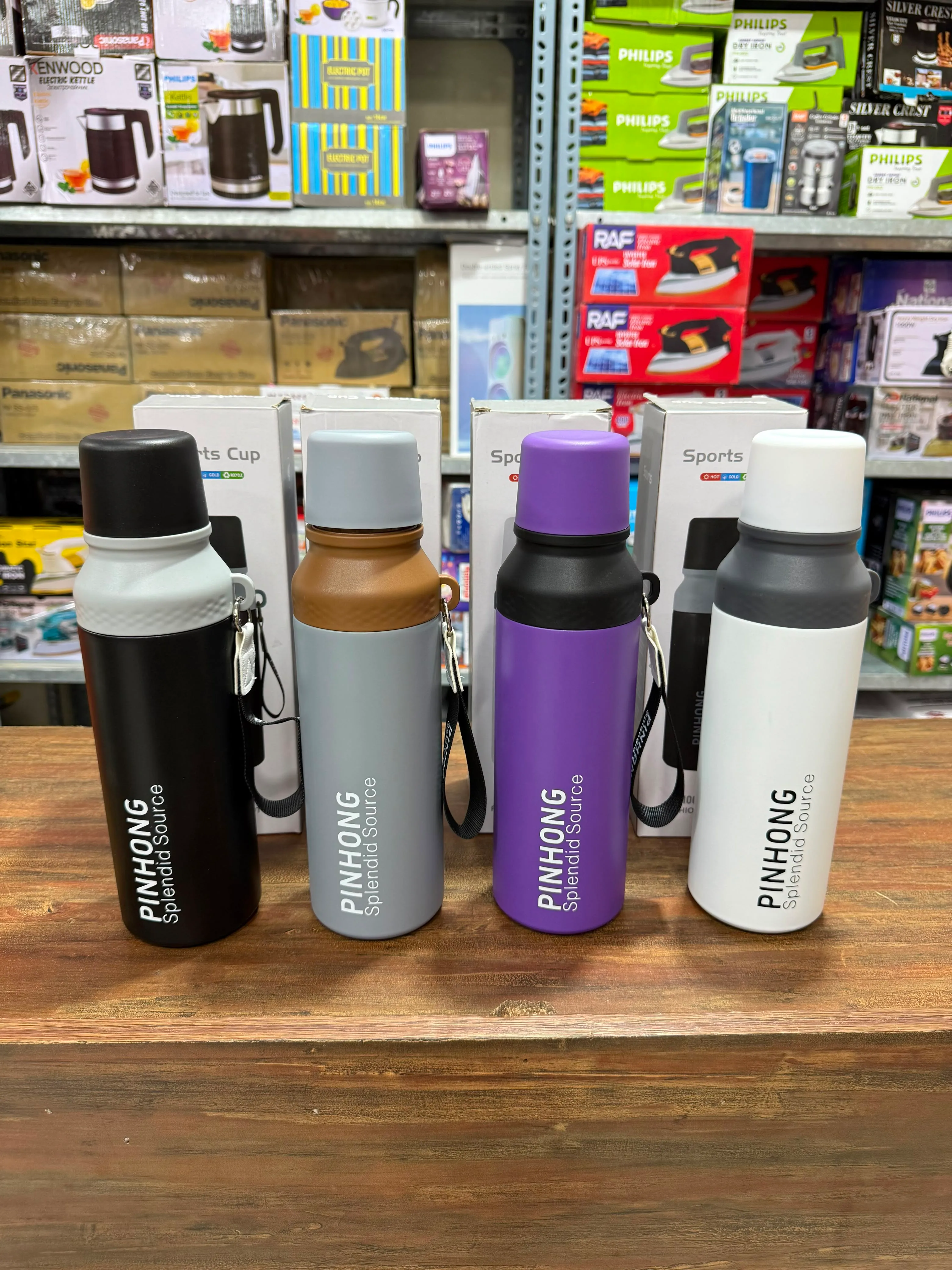 PINHONG 1000ml Stainless Steel Vacuum Insulated Water Bottle