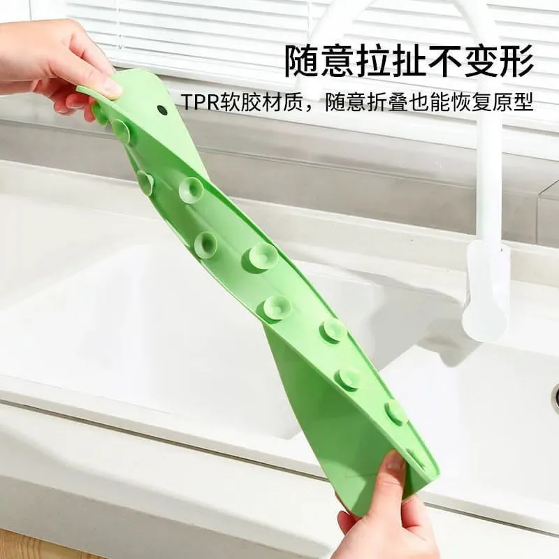 Silicone Faucet Splash Guard & Sink Drainage Mat for Kitchen & Bathroom