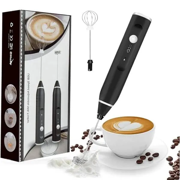 Rechargeable Electric Coffee Beater & Milk Frother